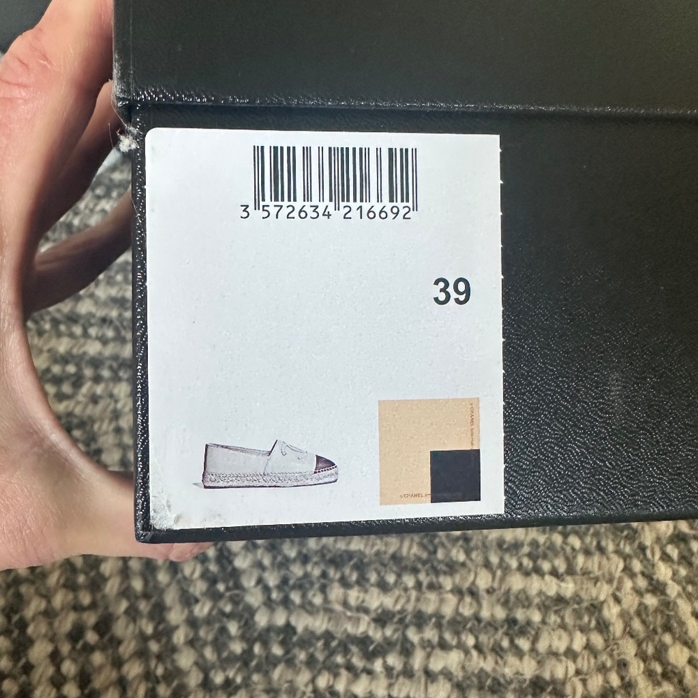 Chanel Espadrilles Tan/Black 39